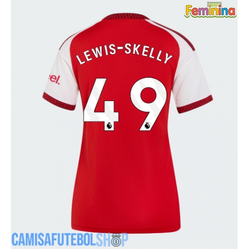 Camisa de time de futebol Arsenal Myles Lewis-Skelly #49 Replicas 1º Equipamento Feminina 2026-27 Manga Curta